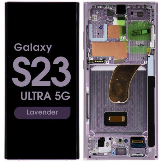OLED Screen Digitizer Assembly with Frame for Samsung Galaxy S23 Ultra 5G S918 (for America Version)(Aftermarket)