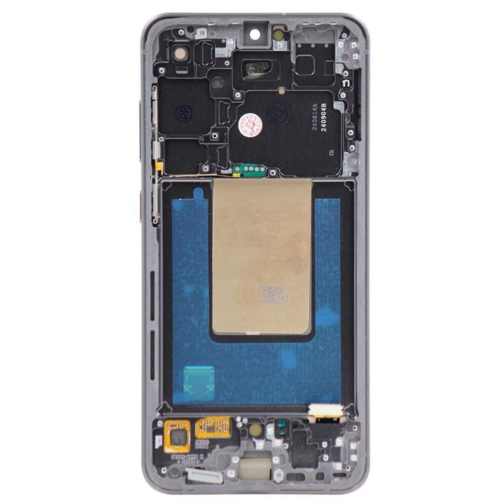 Screen Assembly With Frame Compatible For Samsung Galaxy S24 FE 5G (Refurbished) (US & International Version) (Graphite)