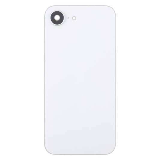 Back Glass With Steel Plate Compatible For iPhone 16e (White)(NO LOGO)