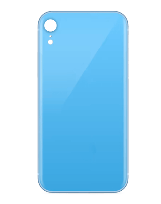 iP XR Bigger Camera Hole Back Glass  (BLue)