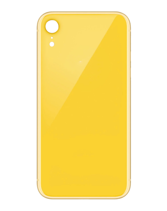 iP XR Bigger Camera Hole Back Glass  (YELLOW)