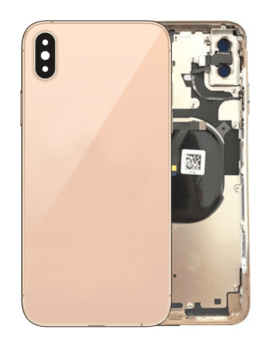 Back Housing Frame with Small Components Pre-Installed for iPhone XS Max (NO LOGO) (GOLD)