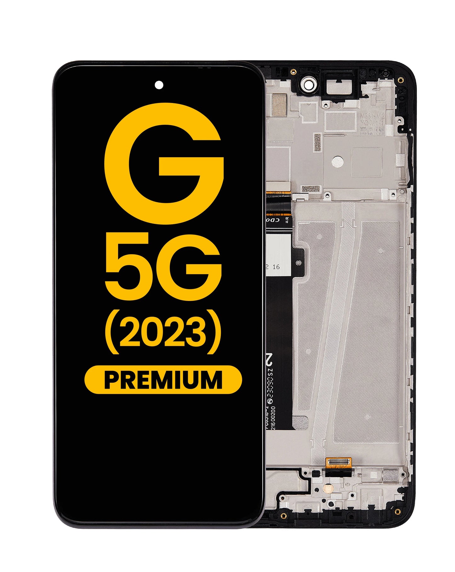 LCD Screen Digitizer Assembly with Frame for Motorola Moto G 5G (2023) XT2313 - Black
