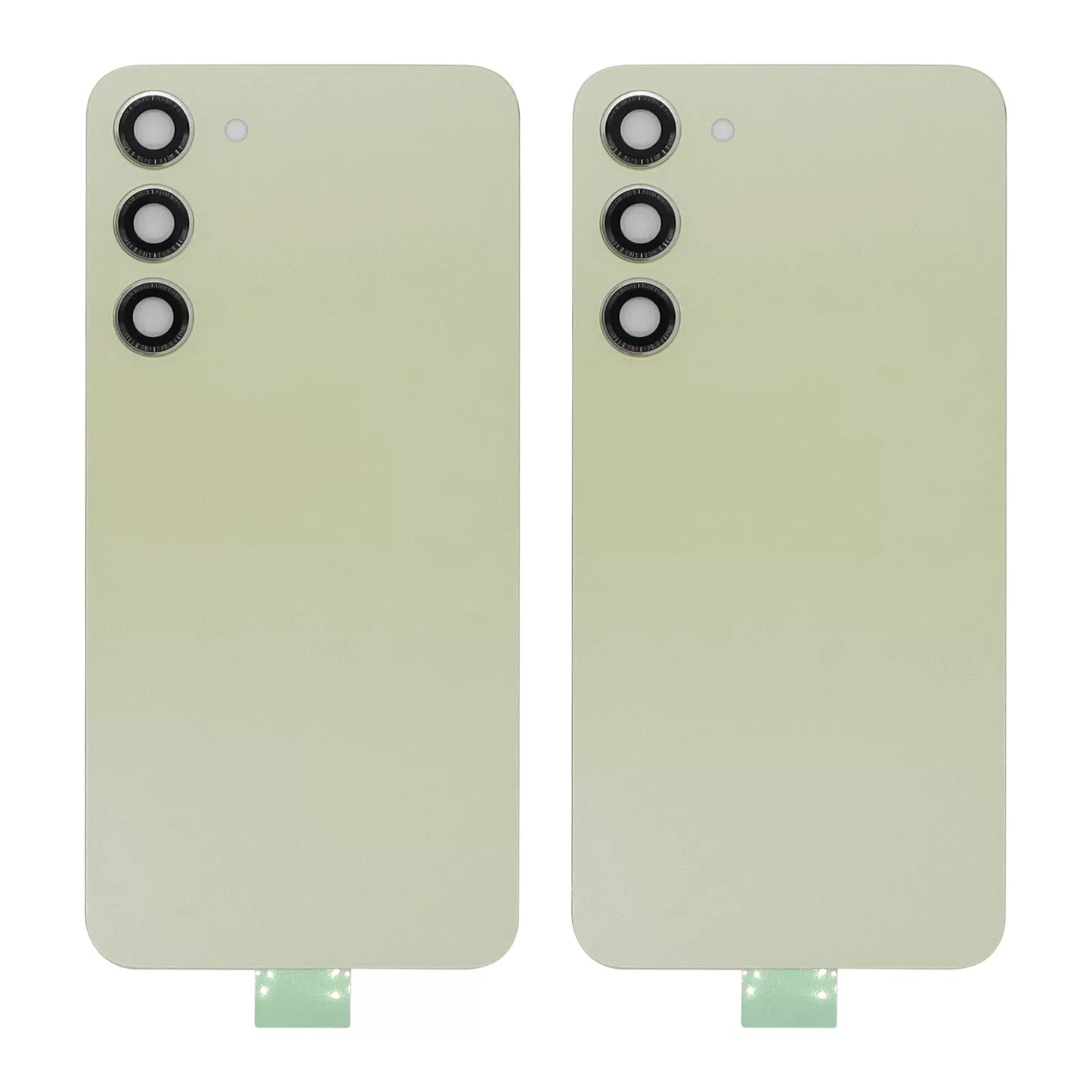 Back Cover with Camera Glass Lens and Adhesive Tape for Samsung Galaxy S23 Plus S916 (for SAMSUNG) - Yellow