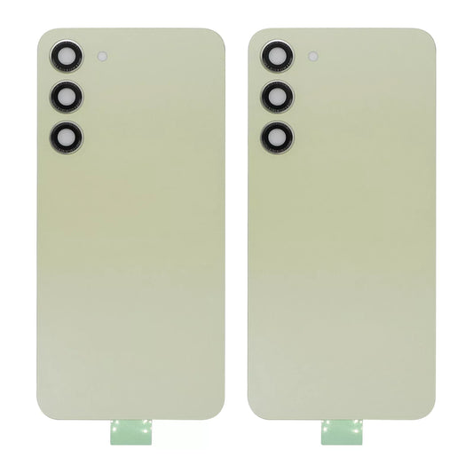Back Cover with Camera Glass Lens and Adhesive Tape for Samsung Galaxy S23 Plus S916 (for SAMSUNG) - Yellow